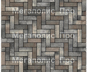 Тротуарная плитка Выбор Паркет Б.4.П.6 Листопад Старый замок