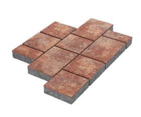 Тротуарная плитка Stellard Мозаика 60 мм Санрайз