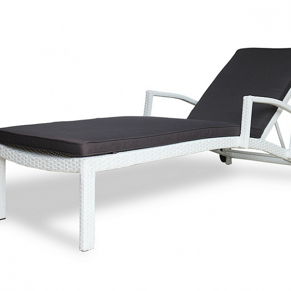 Плетеный шезлонг MILANO белый Joygarden фото 1