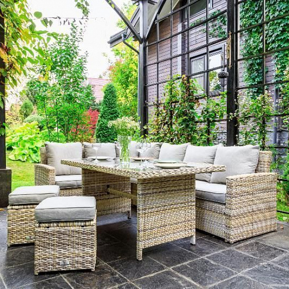 Комплект мебели Zorro Royal Family из искусственного ротанга, цвет бежевый фото 11