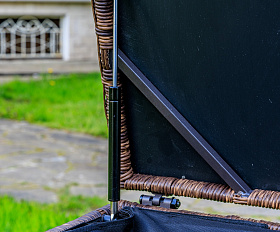 Сундук для хранения Karl 120 Royal Family из искусственного ротанга c колесиками, цвет коричневый