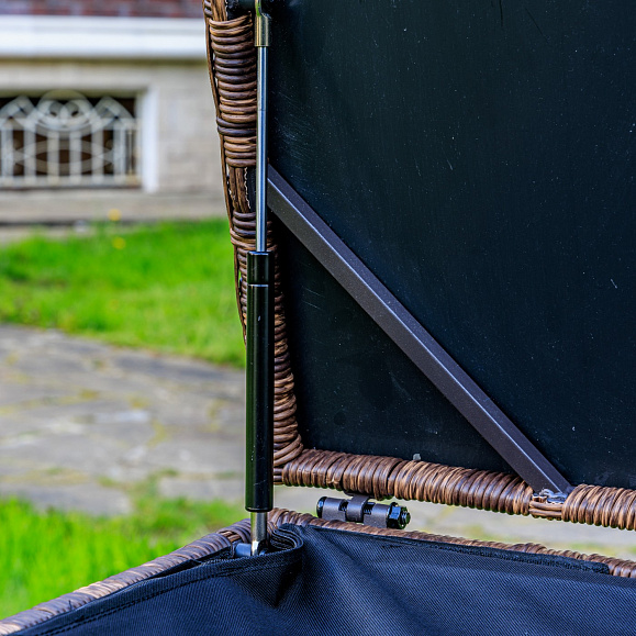 Сундук для хранения Karl 120 Royal Family из искусственного ротанга c колесиками, цвет коричневый фото 7