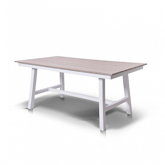 Сан Ремо стол обеденный из ДПК, каркас алюминиевый фото 1