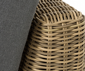 Капри модуль диванный угловой с подушками, цвет соломенный