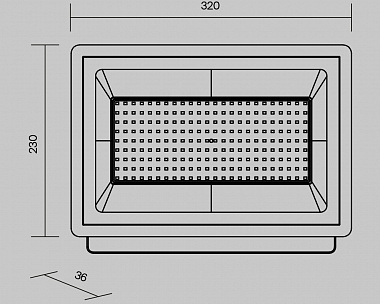Прожектор Flood 4000К 150Вт IP 65 Maytoni FL001-L150B4K цвет Черный