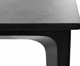 Малага обеденный стол из HPL 160х80см, цвет серый гранит, каркас черный