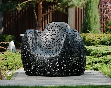 Кресло Vitgarden Stellar Chair из базальта, цвет черный
