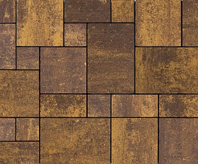 Тротуарная плитка 342 Механический завод Вилла ColorMix 80мм Каньон