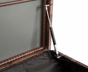 Порту сундук водонепроницаемый из искусственного ротанга, цвет коричневый