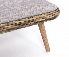Прованс столик журнальный из ротанга, цвет соломенный