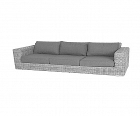 Диван трехместный Боно 4SIS из искусственного ротанга, цвет бежевый