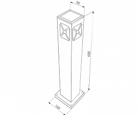 Уличный светильник Elektrostandard IP54 1406 TECHNO черный