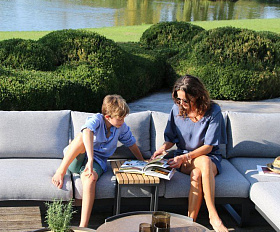 Кофейный комплект Boden Brafritid антрацит, алюминий/тик