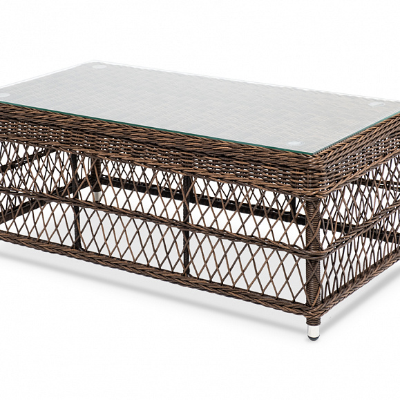 Гранд Латте стол журнальный из искусственного ротанга, цвет коричневый фото 1