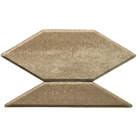 Тротуарная плитка Braer Карат 80 мм ColorMix цвет Миндаль фото 1