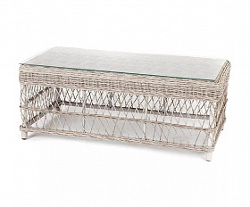 Стол журнальный Гранд Латте 4SIS из искусственного ротанга, цвет бежевый