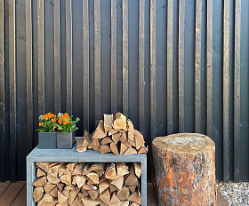 Дровница бетонная Concretika 90 см