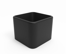 Кашпо Berkano Cubo 60 Coal Black
