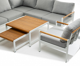 Лаунж зона из алюминия MAYA L белая Joygarden