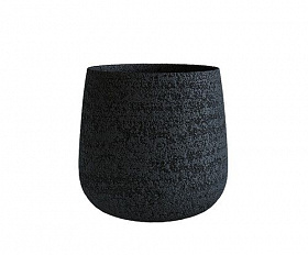 Кашпо Concretika Cone D24 H26 Erosia Black
