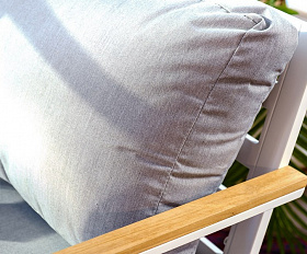 Диванная группа из алюминия CONCORDE L белая Joygarden