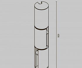 Ландшафтный светильник Cave Maytoni O468FL-L9B3K цвет Черный