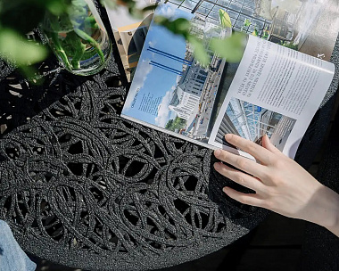 Стол Vitgarden Race Table d100 из базальта, цвет черный