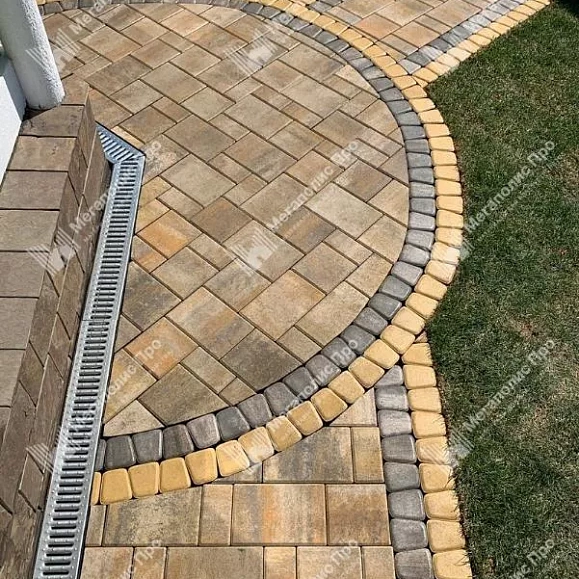 Тротуарная плитка Braer Старый Город Ландхаус 60 мм Colormix Песчаник гладкая фото 2