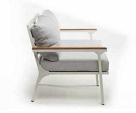 Диван из алюминия CONCORDE 3-х местный белый Joygarden