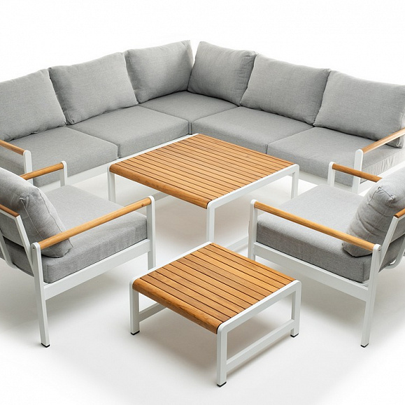 Лаунж зона из алюминия MAYA L белая Joygarden фото 1