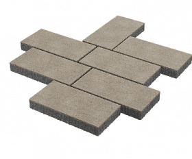 Тротуарная плитка Stellard Патио 80 мм Белый