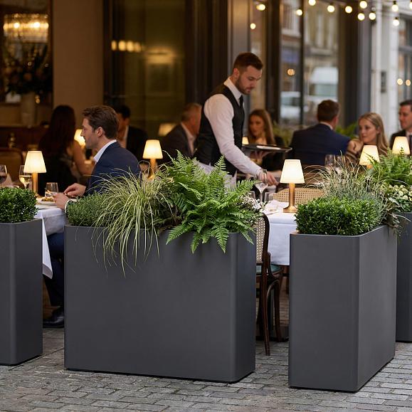 Кашпо TERRAFAKTURA Флора 90x35xH55 Маренго фото 1