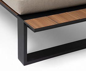 Тулон угловой модульный диван, каркас из алюминия