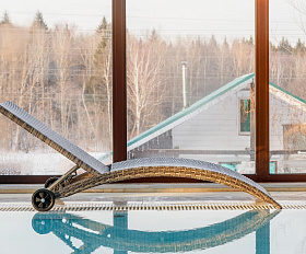 Шезлонг Agata Royal Family из искусственного ротанга, цвет серый