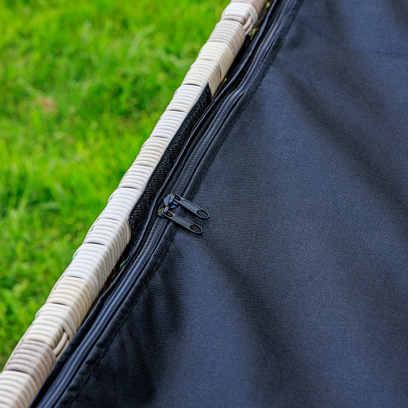 Сундук для хранения Karl 120 Royal Family из искусственного ротанга c колесиками, цвет бежевый фото 6