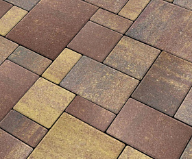 Тротуарная плитка Нобетек Новый город квартет 4НГК6Ф Колормикс №21 Магма