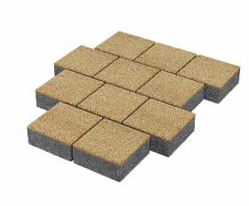 Тротуарная плитка Stellard Квадрат 200х200х60 мм Желтый