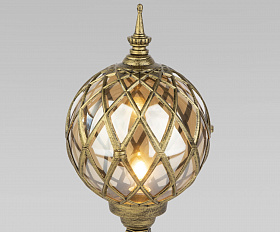 Уличный светильник Elektrostandard Sirius S IP44 черное золото