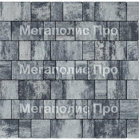 Тротуарная плитка Выбор Старый город Листопад А.1.Фсм.4 40 мм. Антрацит фото 3