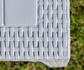 Обеденный комплект Lana S Royal Family из пластика, цвет светло-серый