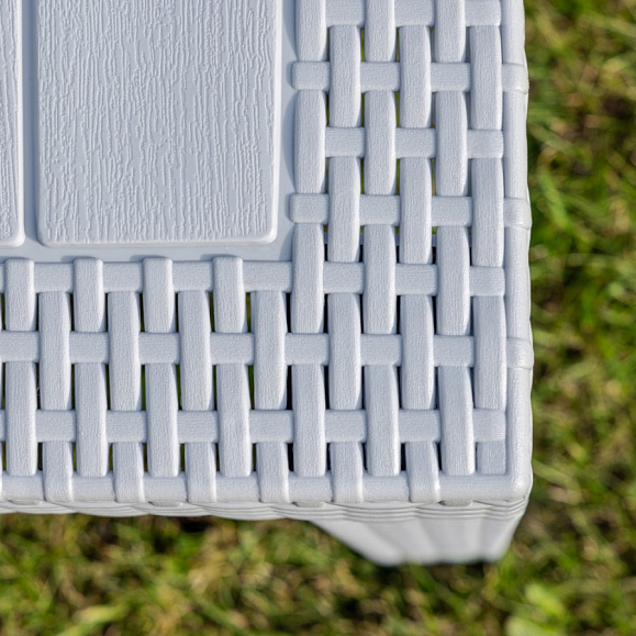 Обеденный комплект Lana S Royal Family из пластика, цвет светло-серый фото 5