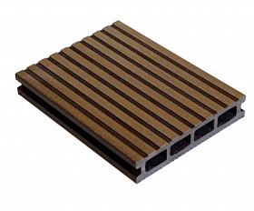 Террасная доска MasterDeck Classic 140мм*26мм узкий + широкий вельвет, цвет Венге