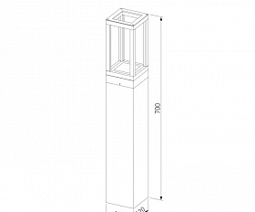Уличный светильник Elektrostandard Frame LED IP54 1529 TECHNO LED серый
