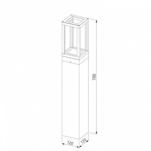 Уличный светильник Elektrostandard Frame LED IP54 1529 TECHNO LED серый фото 3