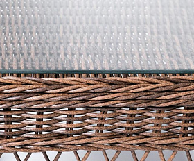 Лаунж-зона Асти 4SIS из искусственного ротанга, цвет коричневый 4 персоны