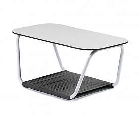 Журнальный столик Глория 4SIS, цвет молочный