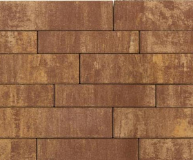 Тротуарная плитка Braer Домино, 60 мм. COLOR MIX "Тип 1 Каньон"