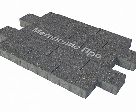 Тротуарная плитка Фабрика Готика Картано 300х150х80 мм Ильменит FINERRO