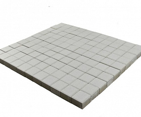 Тротуарная плитка Braer ЛУВР Квадрат 100х100х60 мм Белый