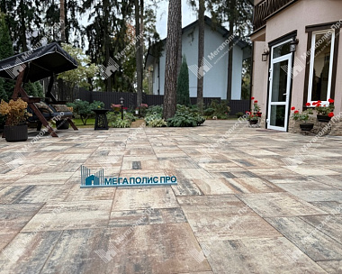 Тротуарная плитка Выбор Грандо Б.9.Фсм.6 60 мм Листопад Песчаник